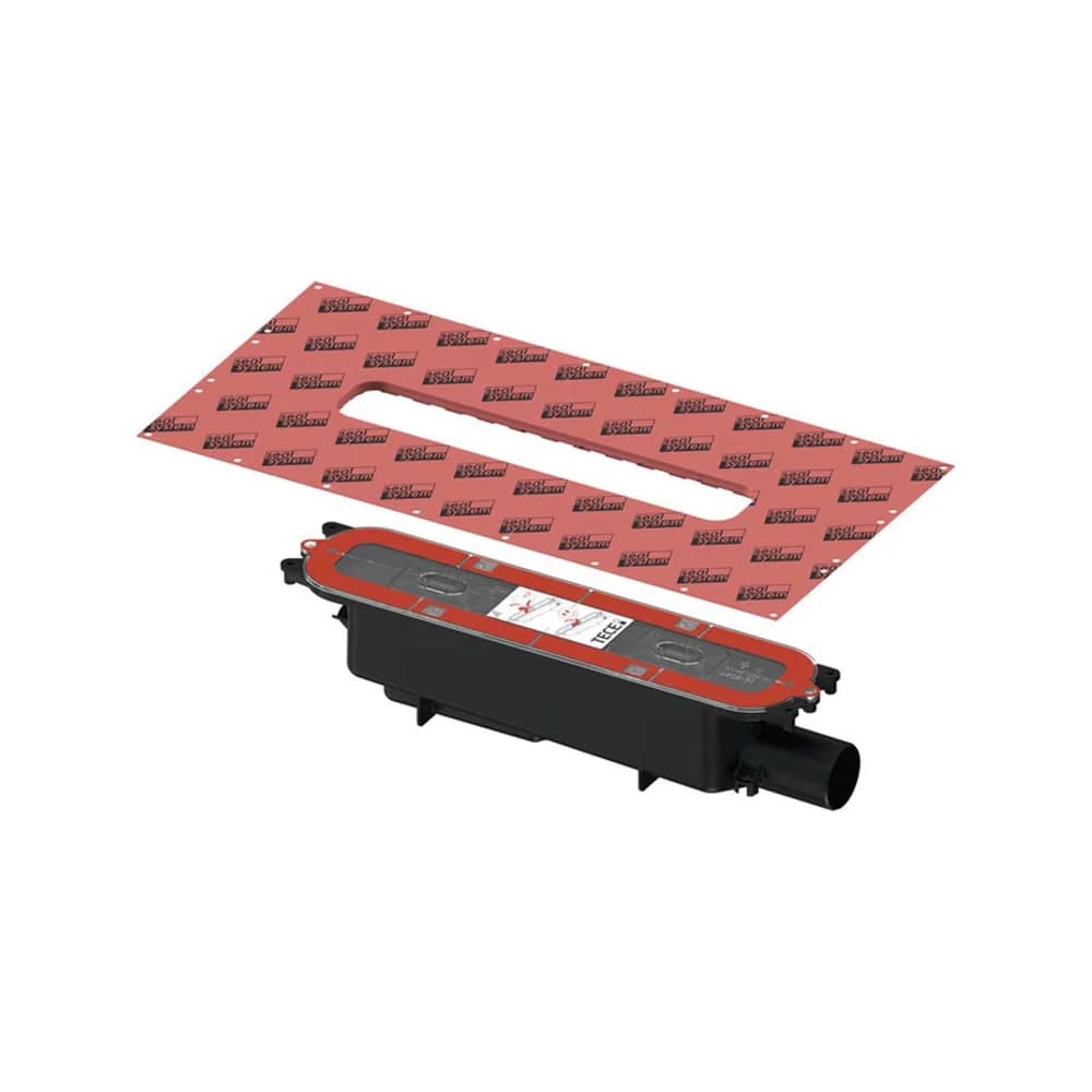 TECE Ablauf drainprofile norm, Auslauf seitlich, DN 50