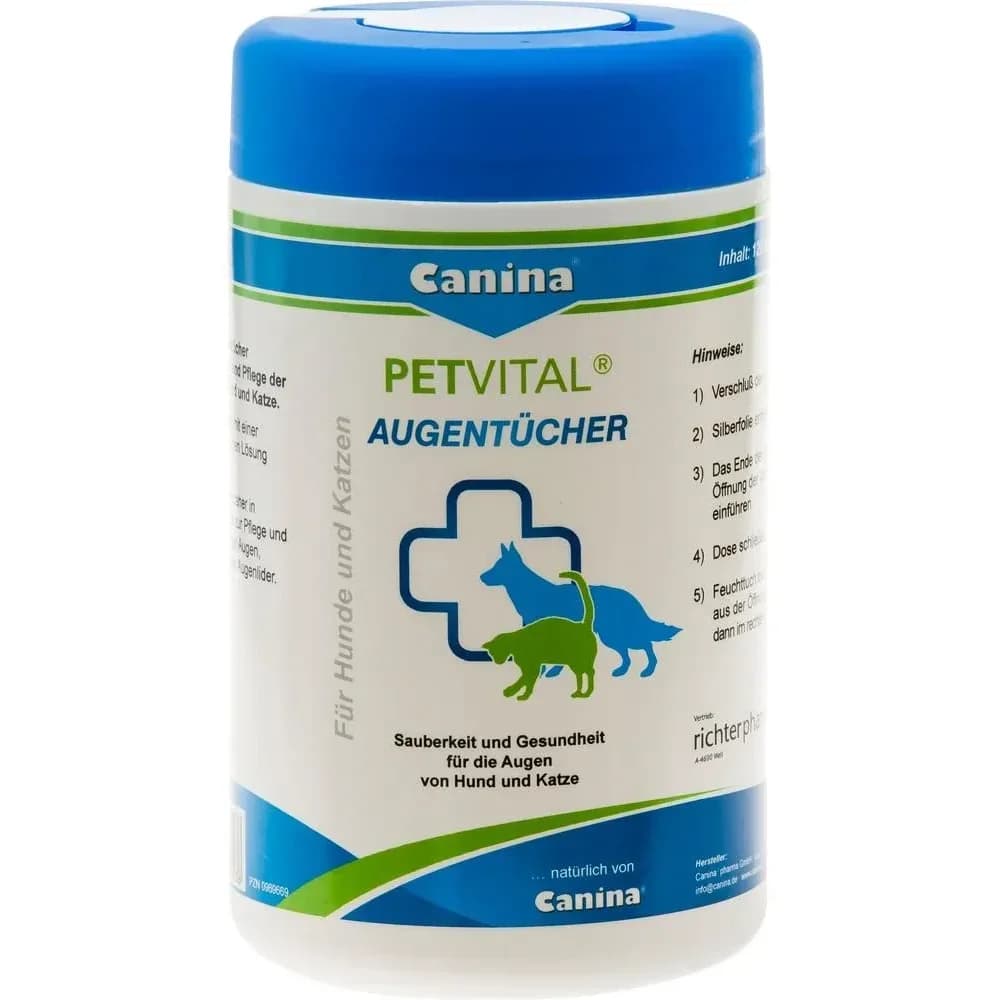 Petvital Feuchttücher für Augen