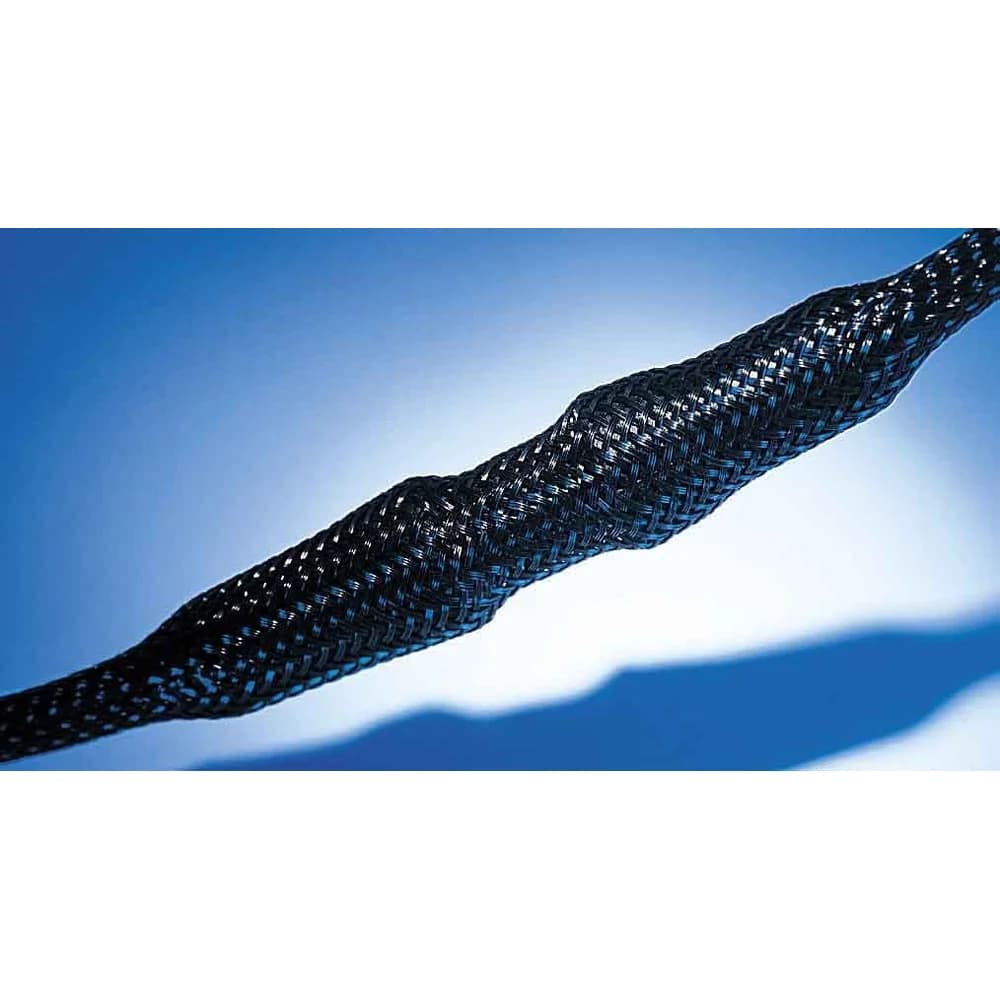 HellermannTyton Polyester Geflechtschlauch HEGP15-PET-BK-C4