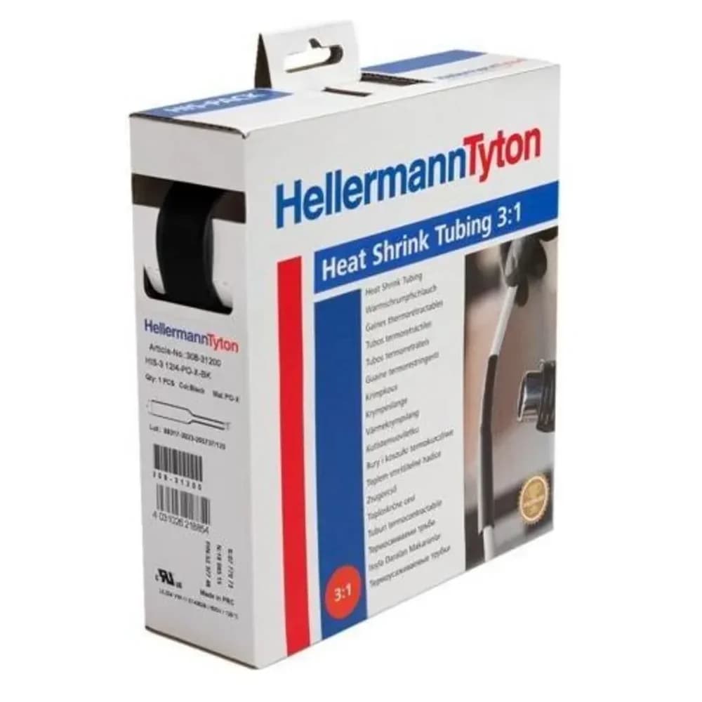 HellermannTyton Schrumpfschlauch HIS-3-1.5/0.5PO-X BK