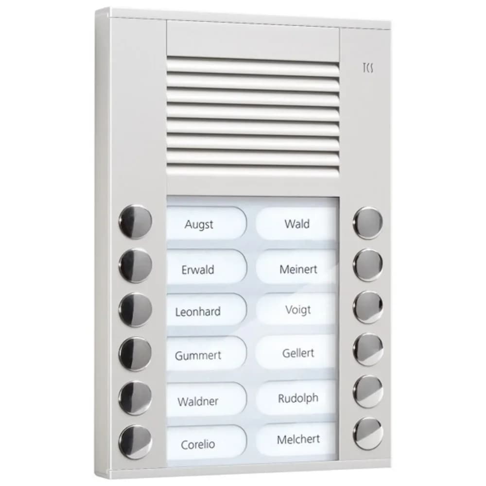 TCS Tür Control Audioaußenstation 2-reihig PES12-EN/04