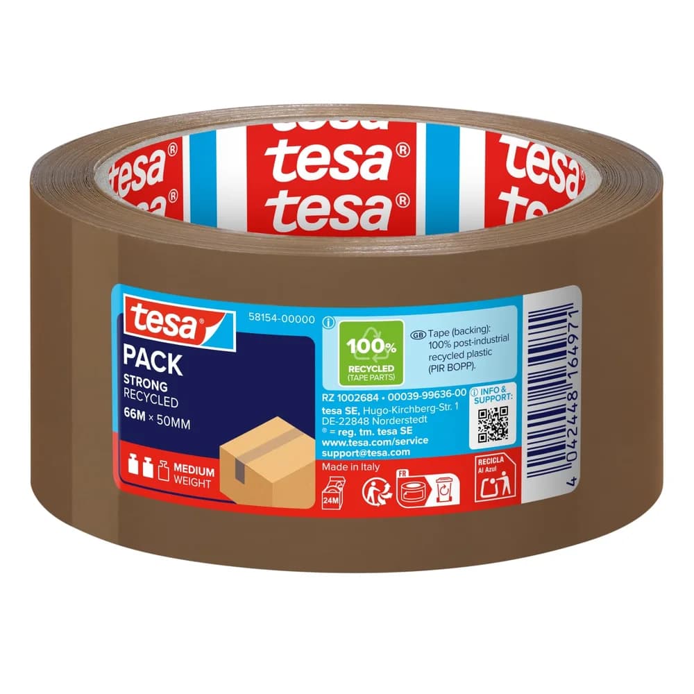 TESApack Eco & Strong, 66m x 50mm, braun