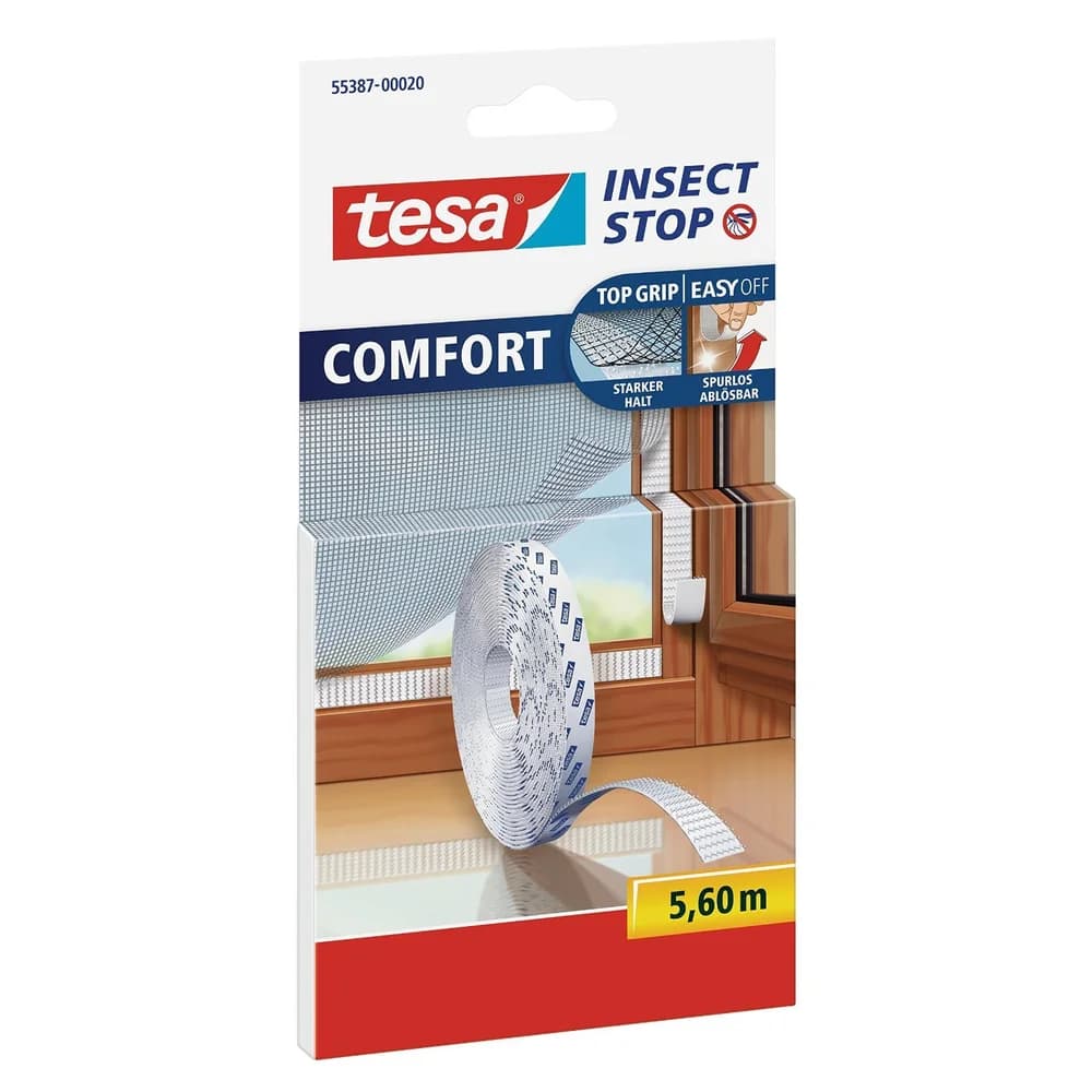 tesa COMFORT Klettband weiß