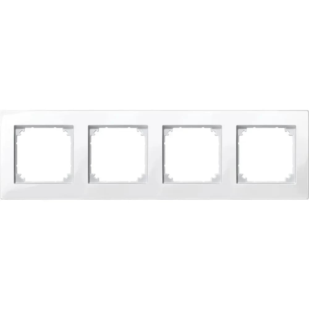 Merten M-PLAN-Rahmen 4f. pws/gl 515419