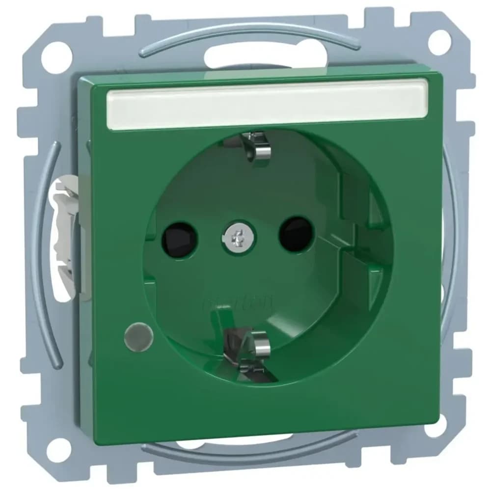 Merten SCHUKO-Steckdose SV gn MEG2303-0304