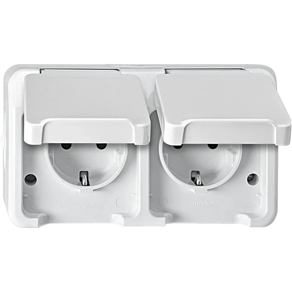 Merten, Steckdose, SCHUKO-Doppel-Steckdose