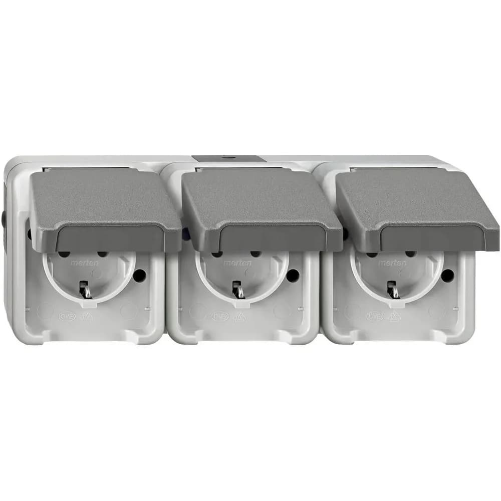 Merten, Steckdose, SCHUKO-Dreifach-Steckdose