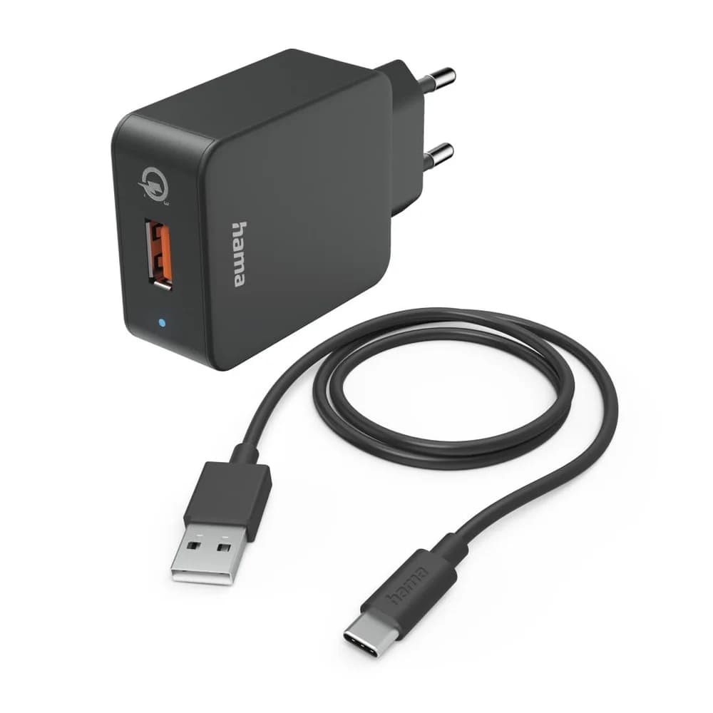 HAMA 201625 Ladeset, USB-C,QC3.0, 19,5 W