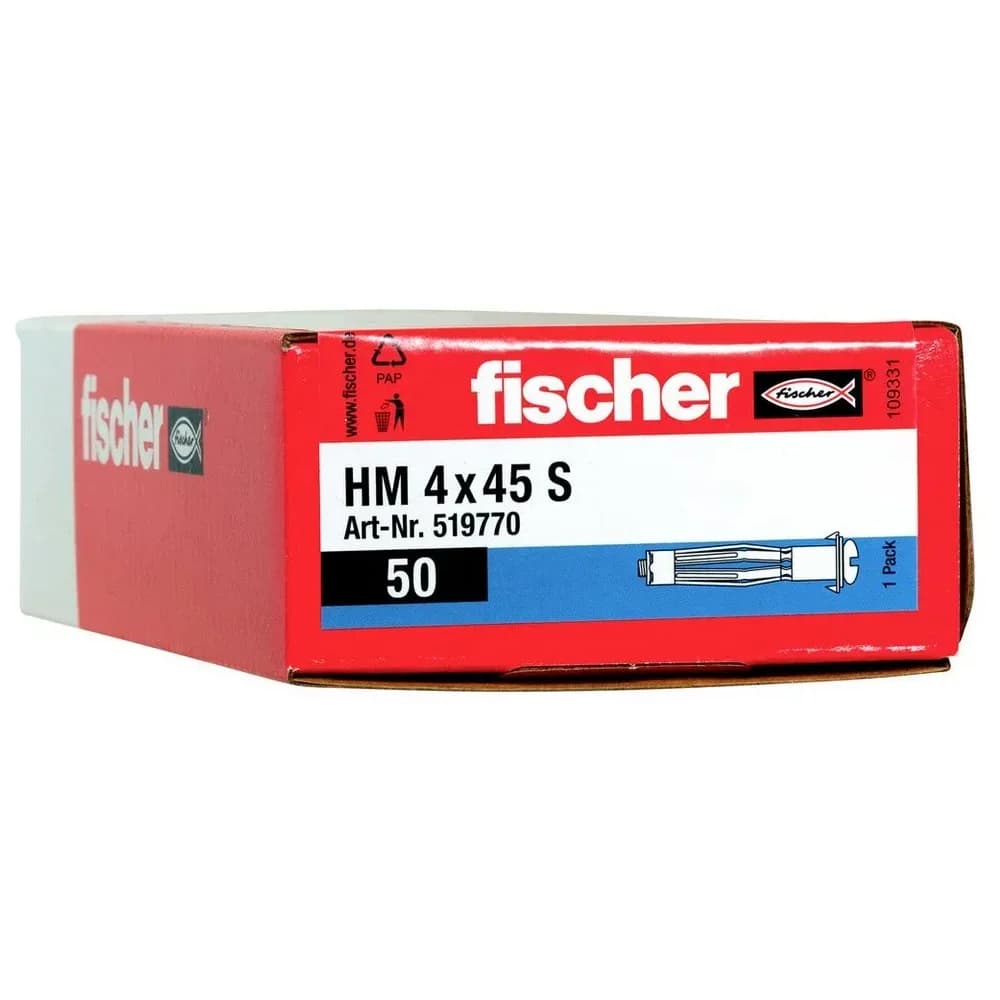 Fischer Hohlraum-Metalldübel HM 4x45 S