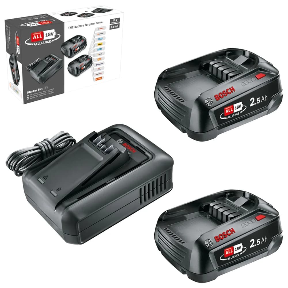 Starter-Set 18V (2 x 2,5 Ah + AL 18V-44)