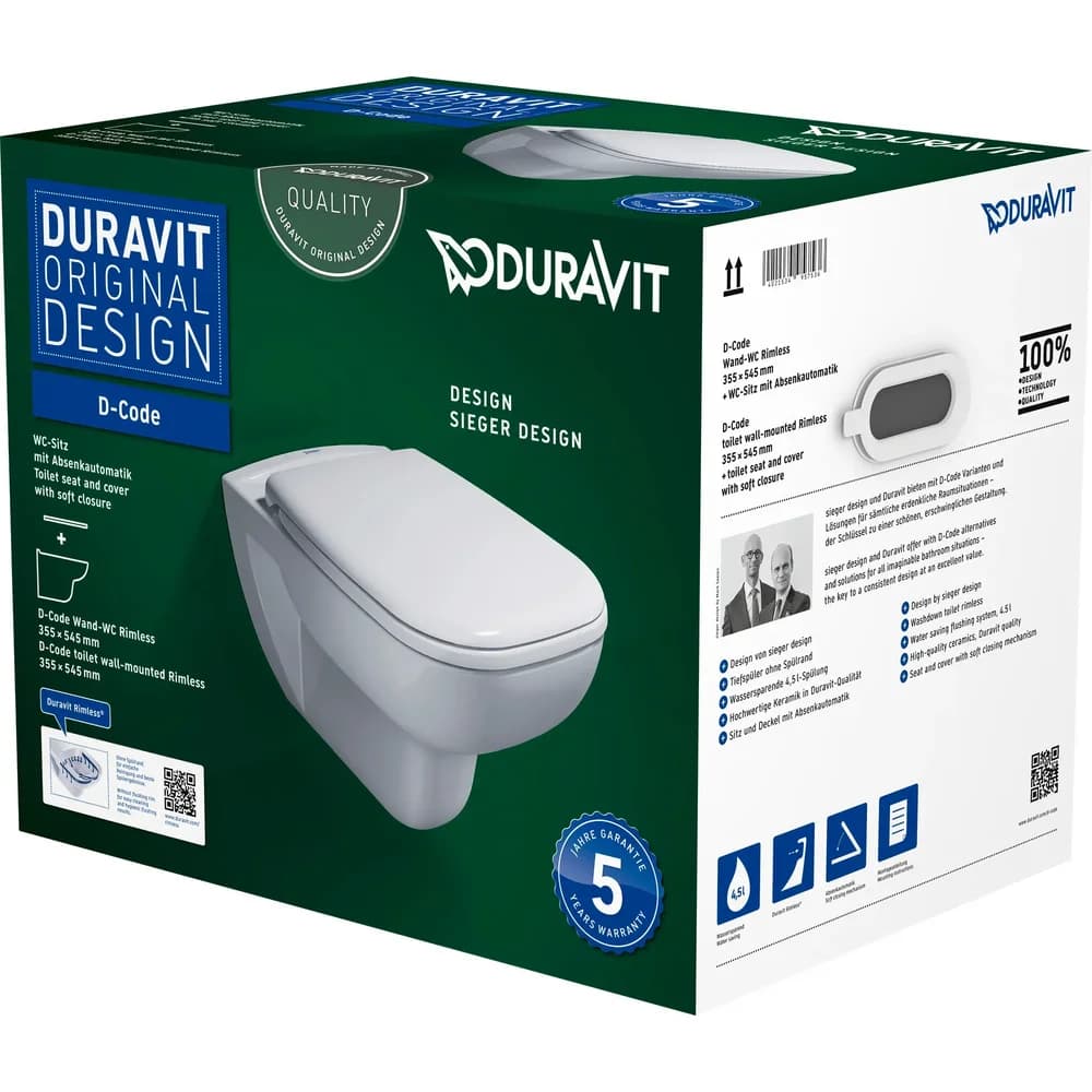 Duravit, Toilette + Bidet, D-Code