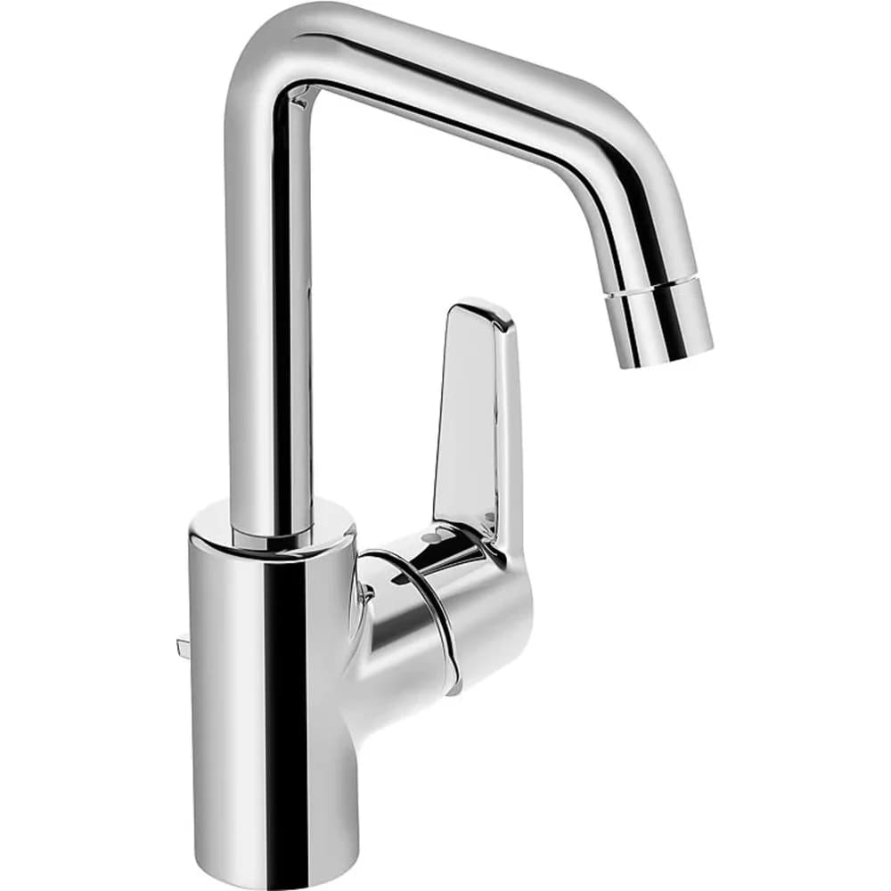 Hansa Waschtisch-Einhebelmischer HANSAPOLO m Ablg, Heb. seitl., Ausl. 152mm, chr