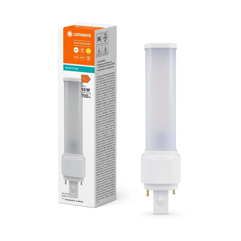 DULUX LED D EM & AC MAINS V 7W 830 G24D-2