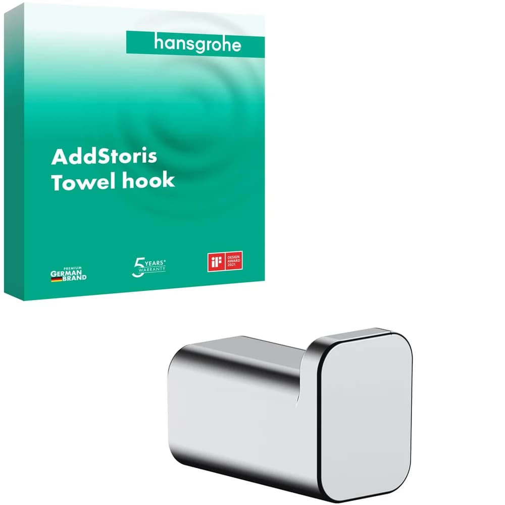 Einzelhaken Hansgrohe AddStoris chrom