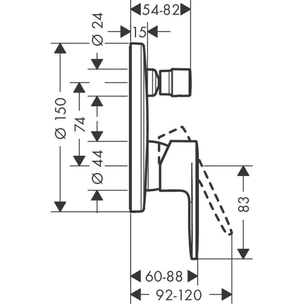 hansgrohe Spültischarmatur schwarz