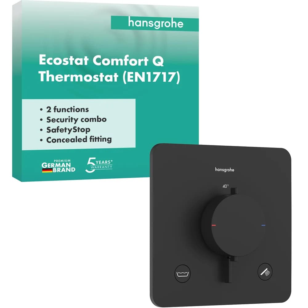 HANSGROHE 33717670 Thermostat UP Ecostat Comfort Q - Schwarz