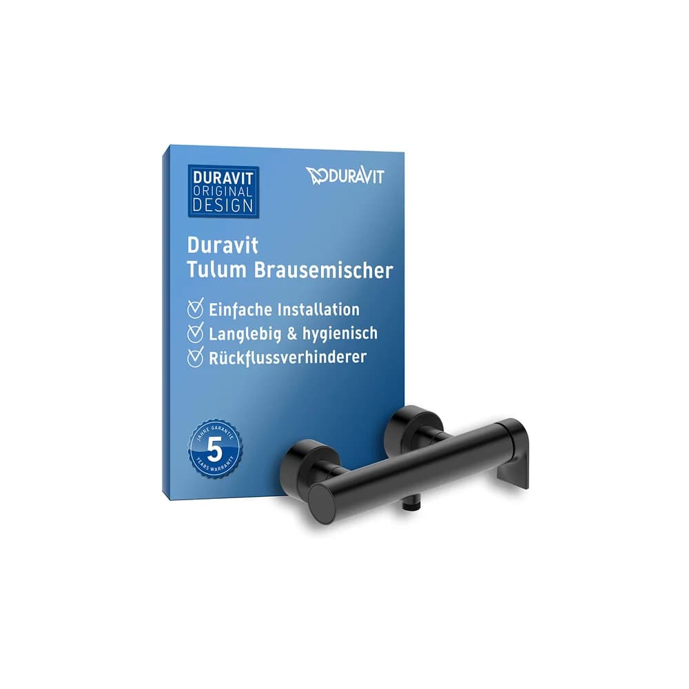 Einhand-Duscharmatur „Tulum by Starck“ in Schwarz (matt)