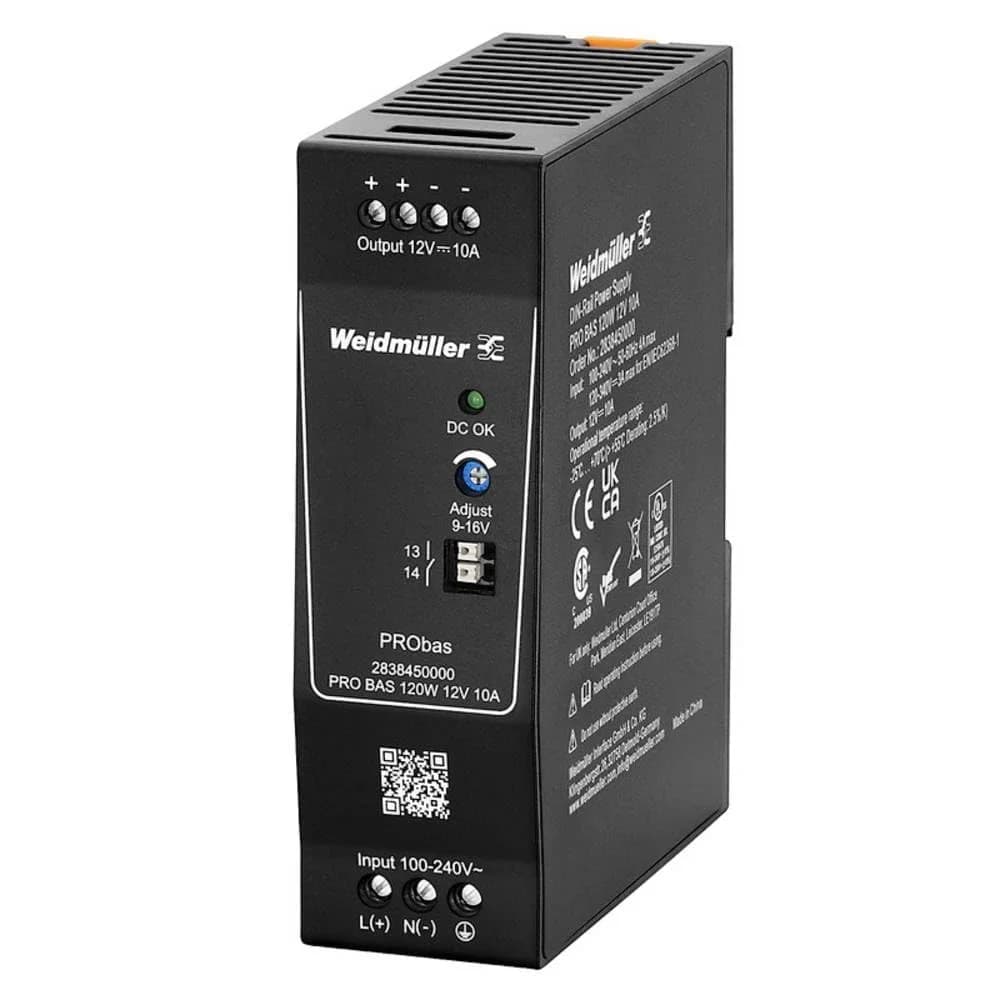 Weidmüller Stromversorgung 12V DC PRO BAS 120W 12V 10A