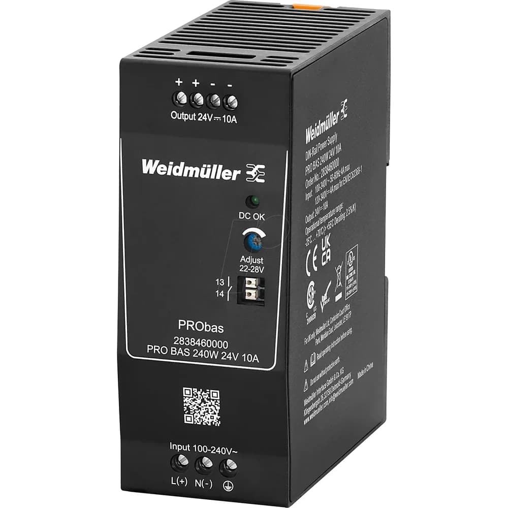 Weidmüller Stromversorgung 24V DC PRO BAS 240W 24V 10A