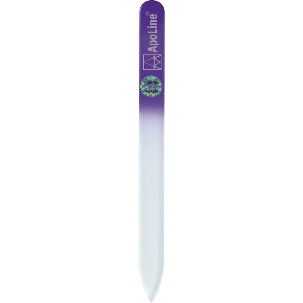 Apoline Nagelfeile Glas 9 cm lila
