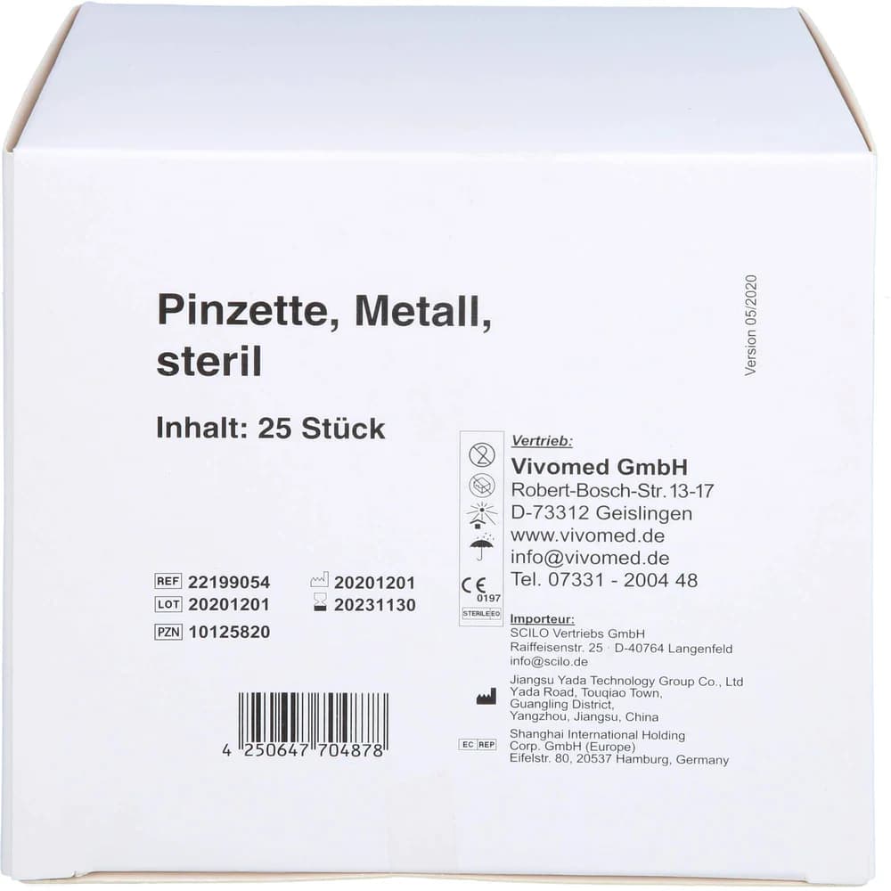 Einmal Pinzette Metall STE
