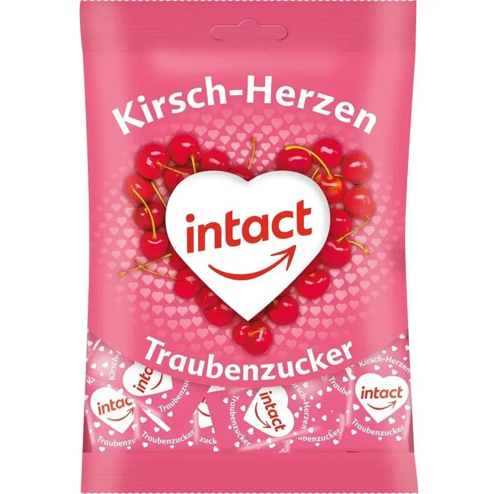 Intact Traubenzucker Beutel Herzen