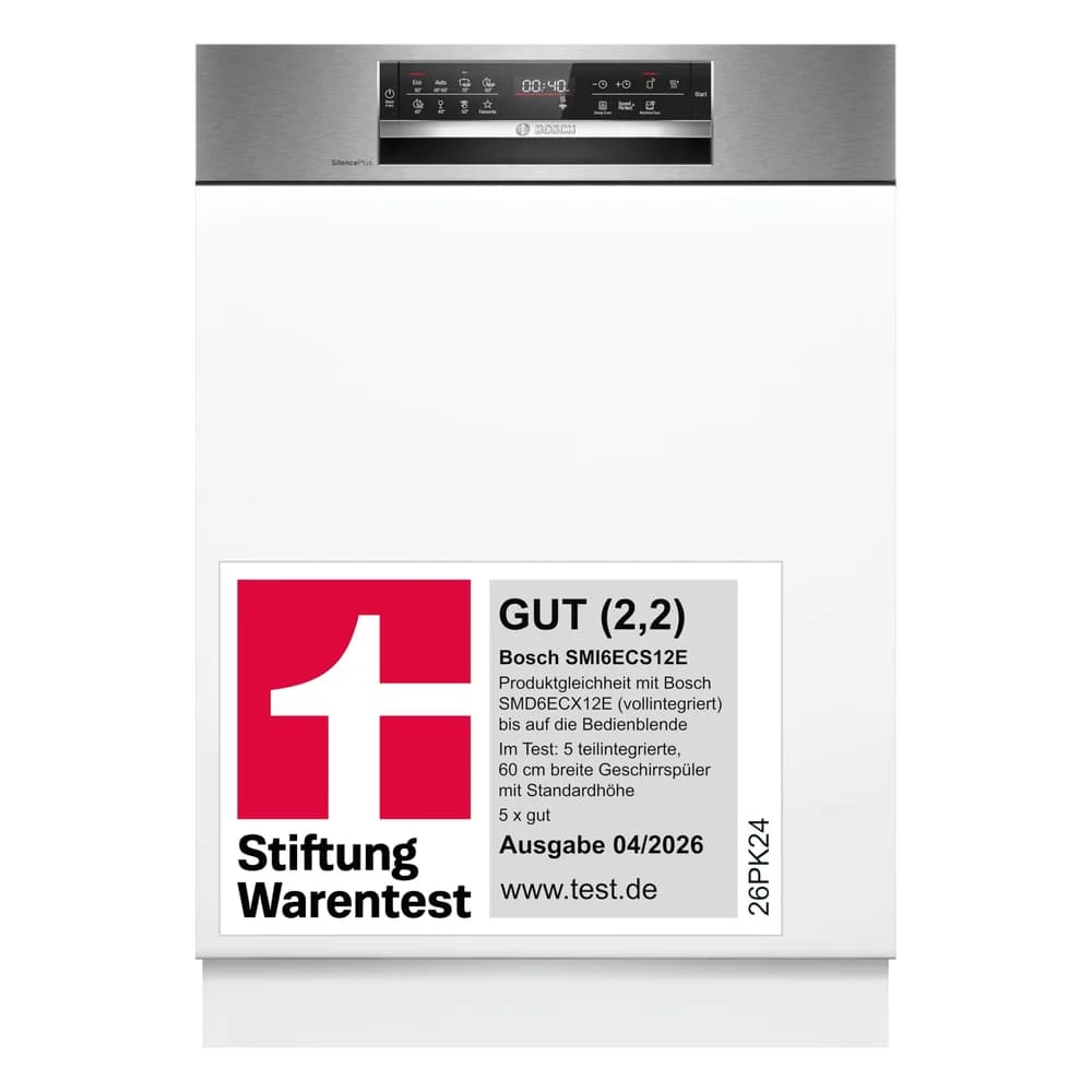 BOSCH teilintegrierbarer Geschirrspüler SMI6ECS12E