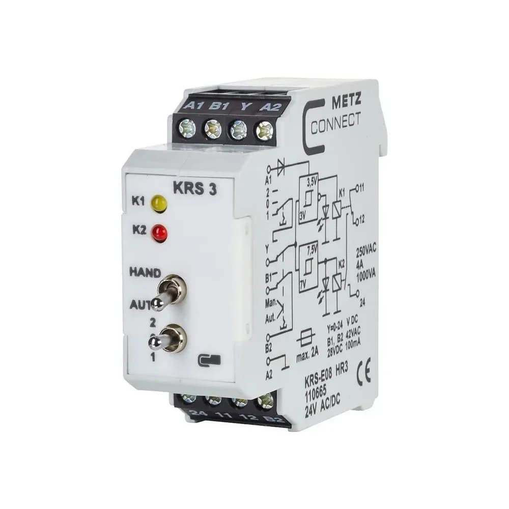 Metz Connect Schnittstellenmodul KRS-E08 HR3 24ACDC