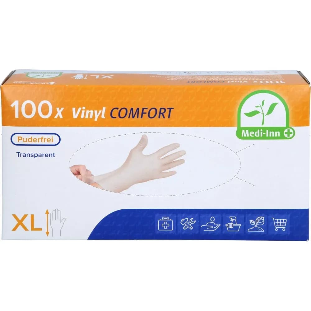 Handschuhe Einmal Vinyl puderfrei Xl