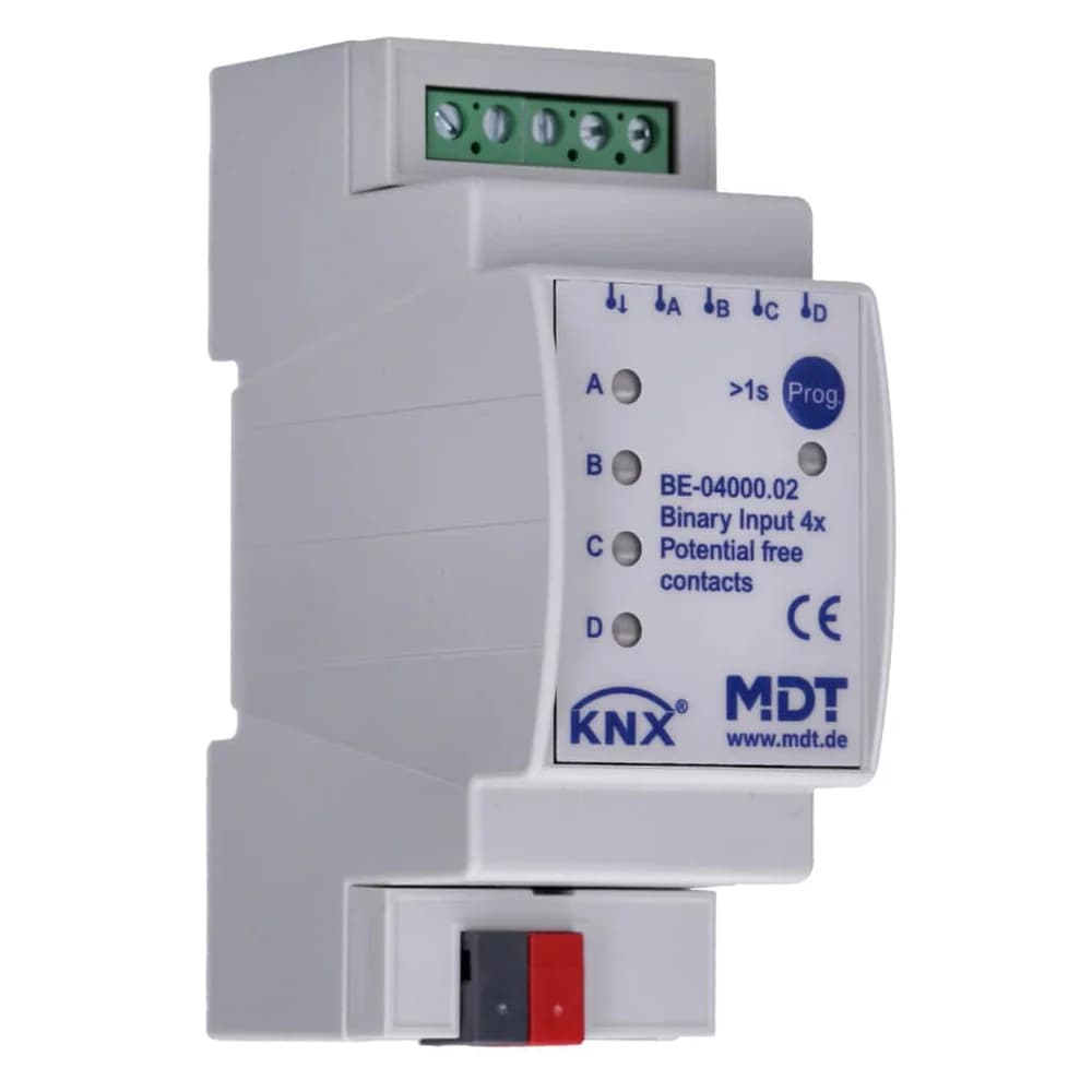 MDT BE-04000.02 Binäreingang 4-fach 2TE REG