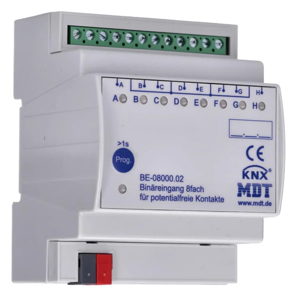 MDT BE-08000.02 Binäreingang 8-fach 4TE REG