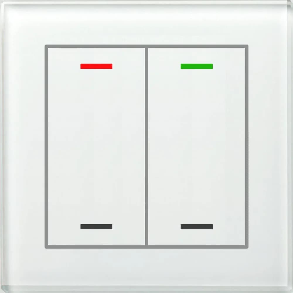 MDT BE-GTL20W.01 Glastaster II Light 2-fach RGBW