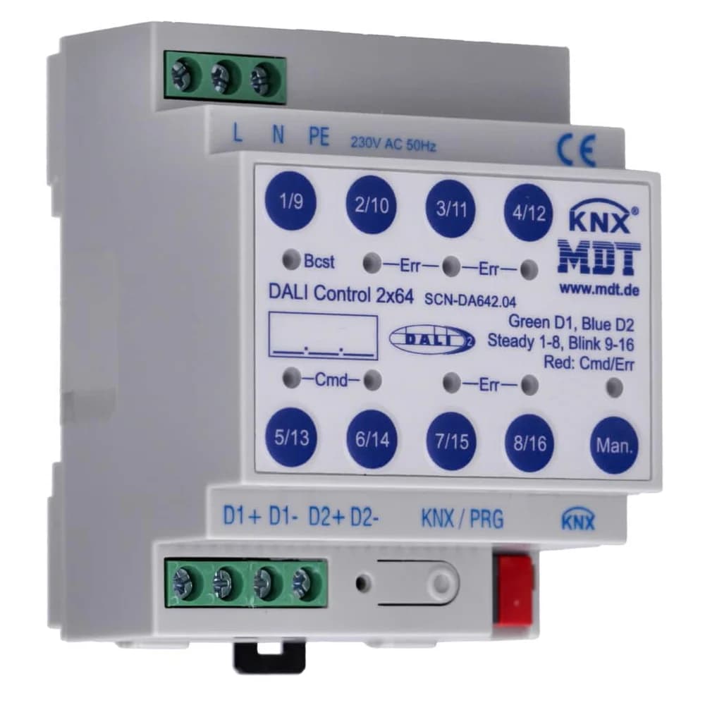 MDT SCN-DA642.04 DALI Control 2x64 Gateway 4TE REG