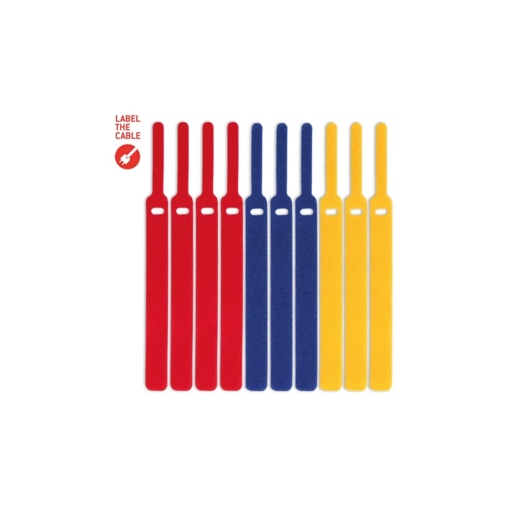 LTC 1130 - Klettkabelbinder, 10 Stk, bunt