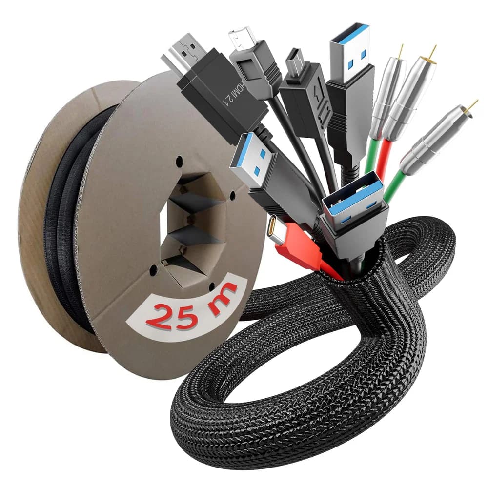 LTC CABLE TUBE 25 Schwarz - 25 m
