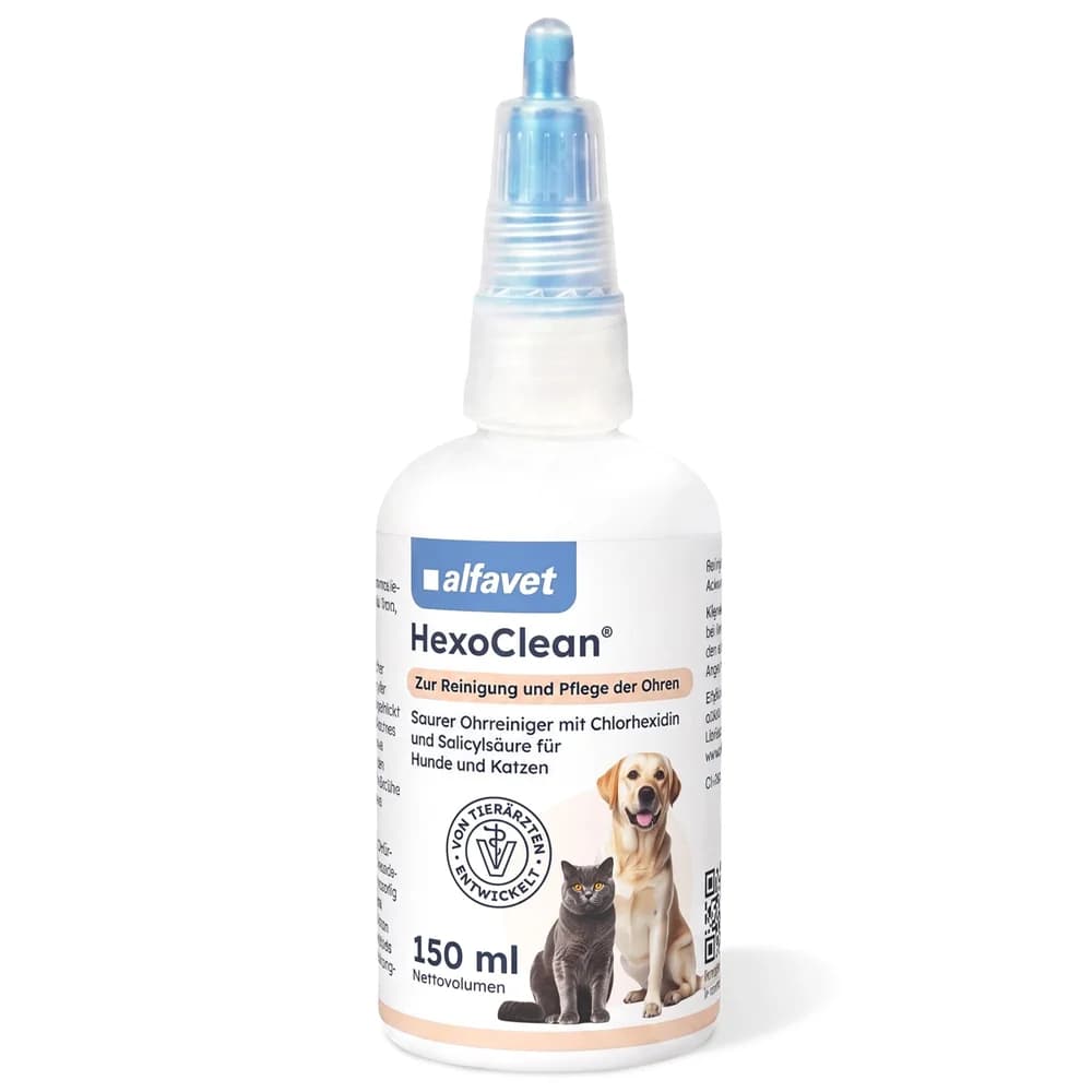 Hexoclean Saurer Ohrreiniger f.Hunde und 150 ml