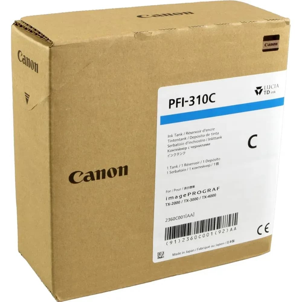 Canon PFI-310C, Cyan, 330 ml