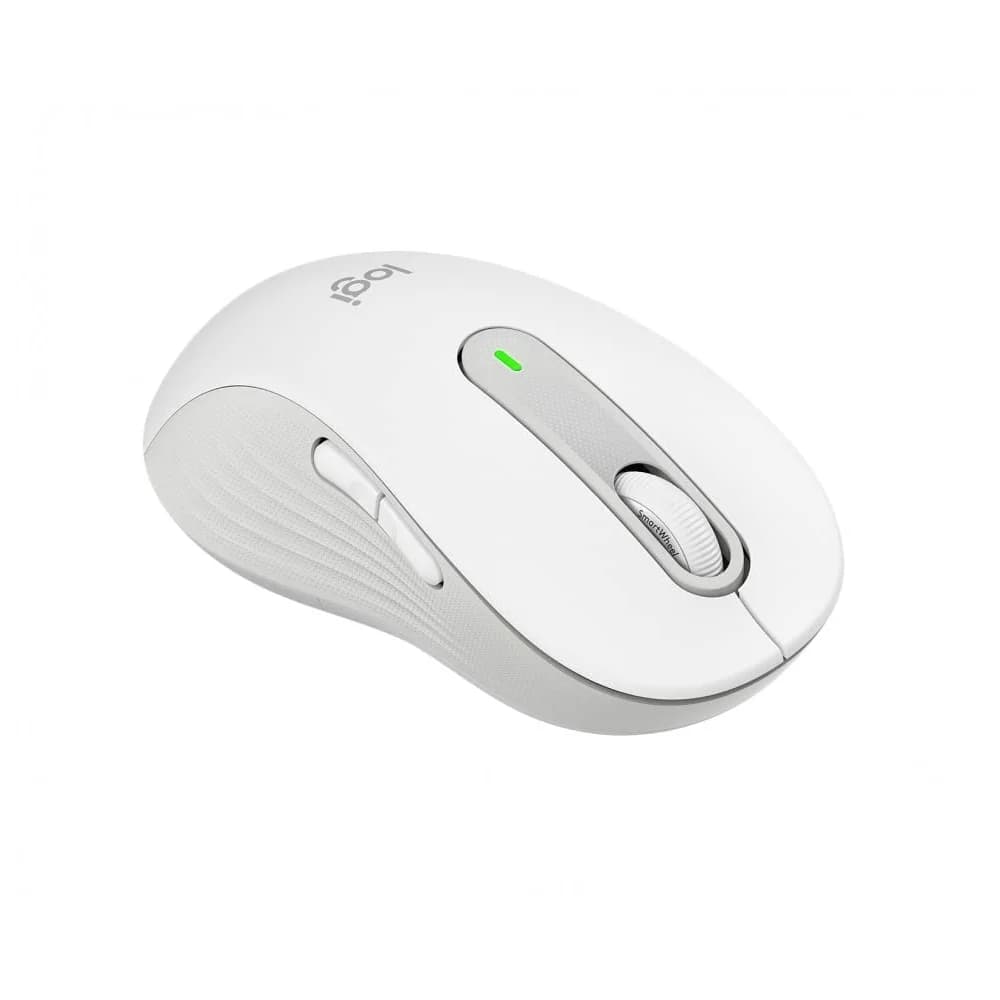 Logitech Signature M650 L, Linkshändig, Optisch, Bluetooth, 4000 DPI, Weiß - Weiß