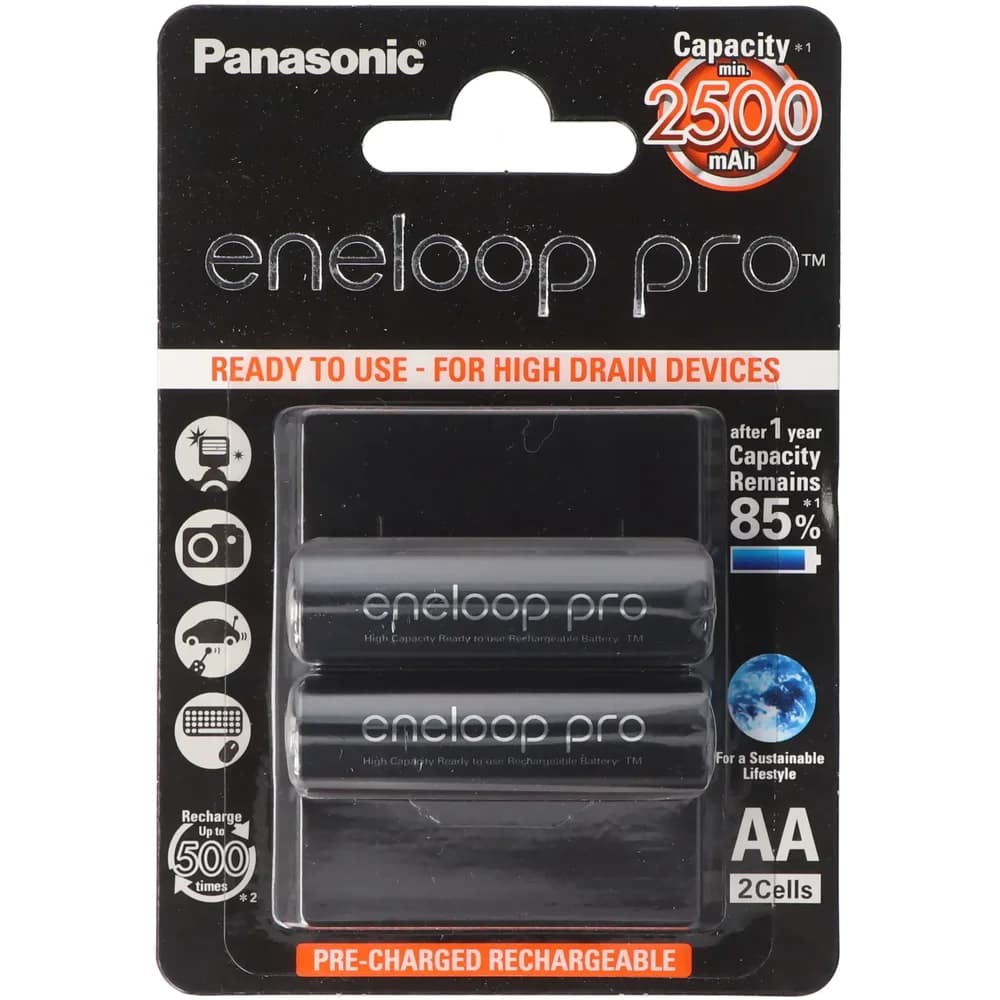 Hückmann Akku Mignon AA eneloop BK-3HCDE/2BE(VE2)