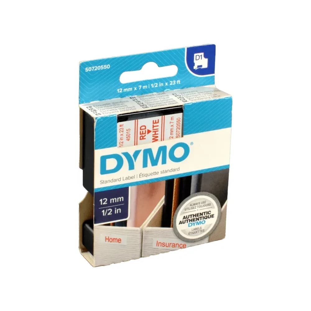 DYMO Beschriftungsband rot|weiß