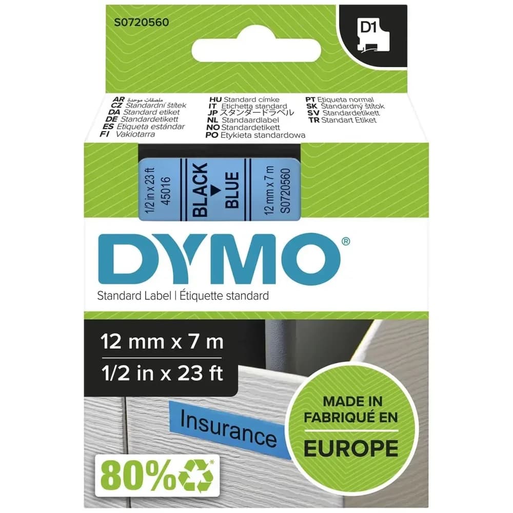 DYMO Beschriftungsband blau|schwarz
