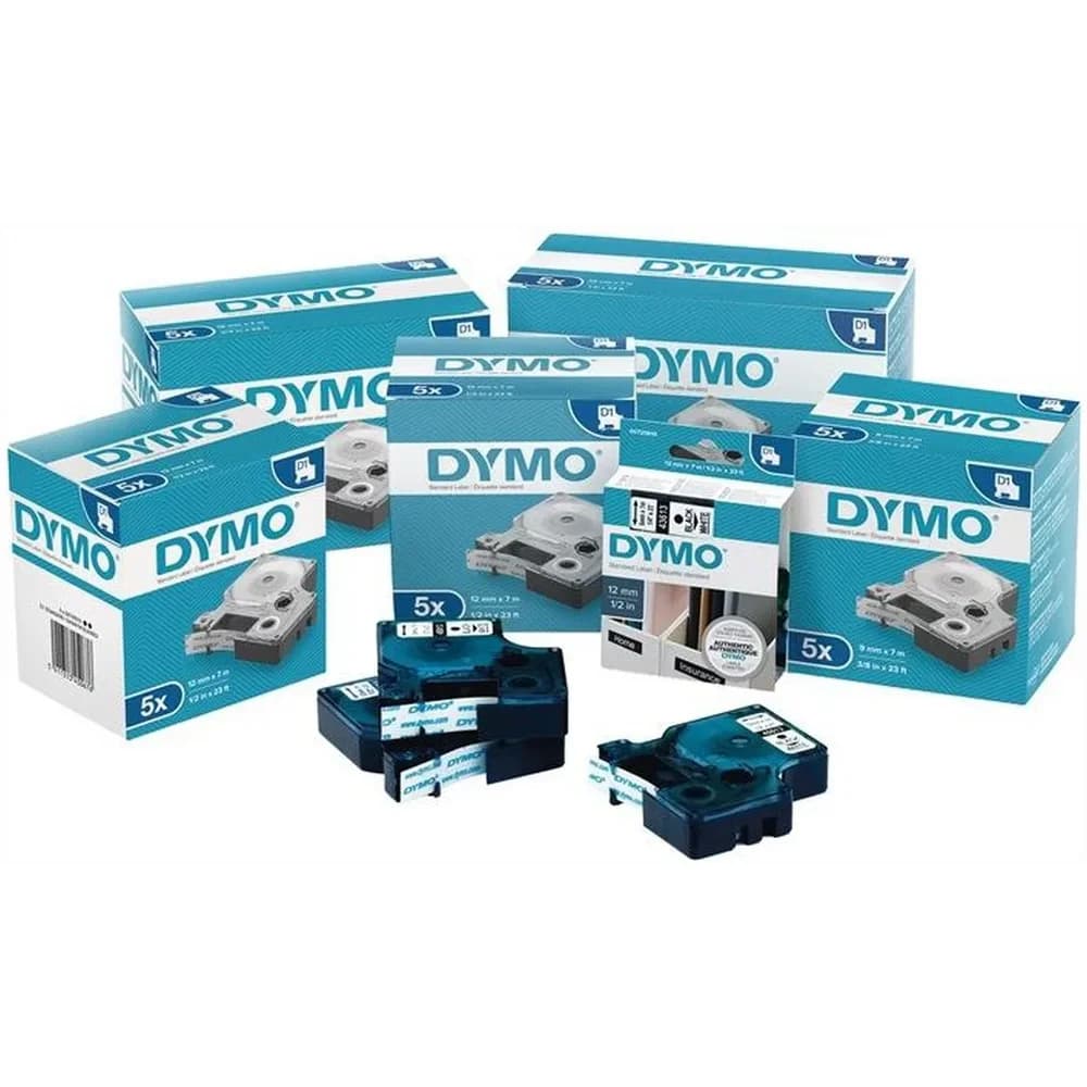DYMO D1 Schriftband 19mm schwarz auf gelb