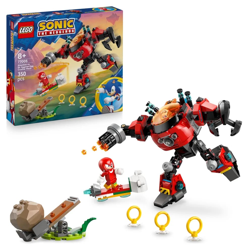 Knuckles vs. Dr. Eggmans Egg Crusher Mech - 77005