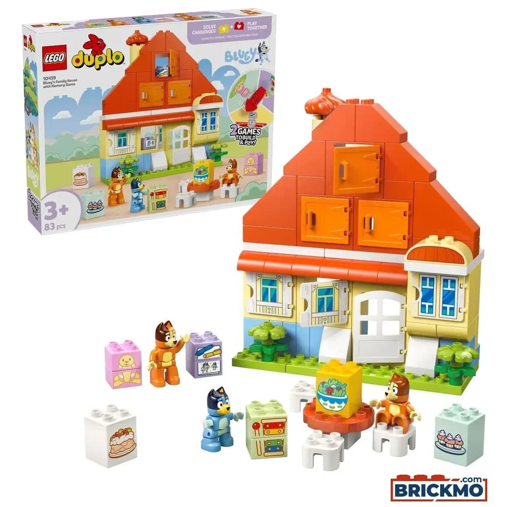 LEGO® Blueys Familienhaus mit Memory-Spiel