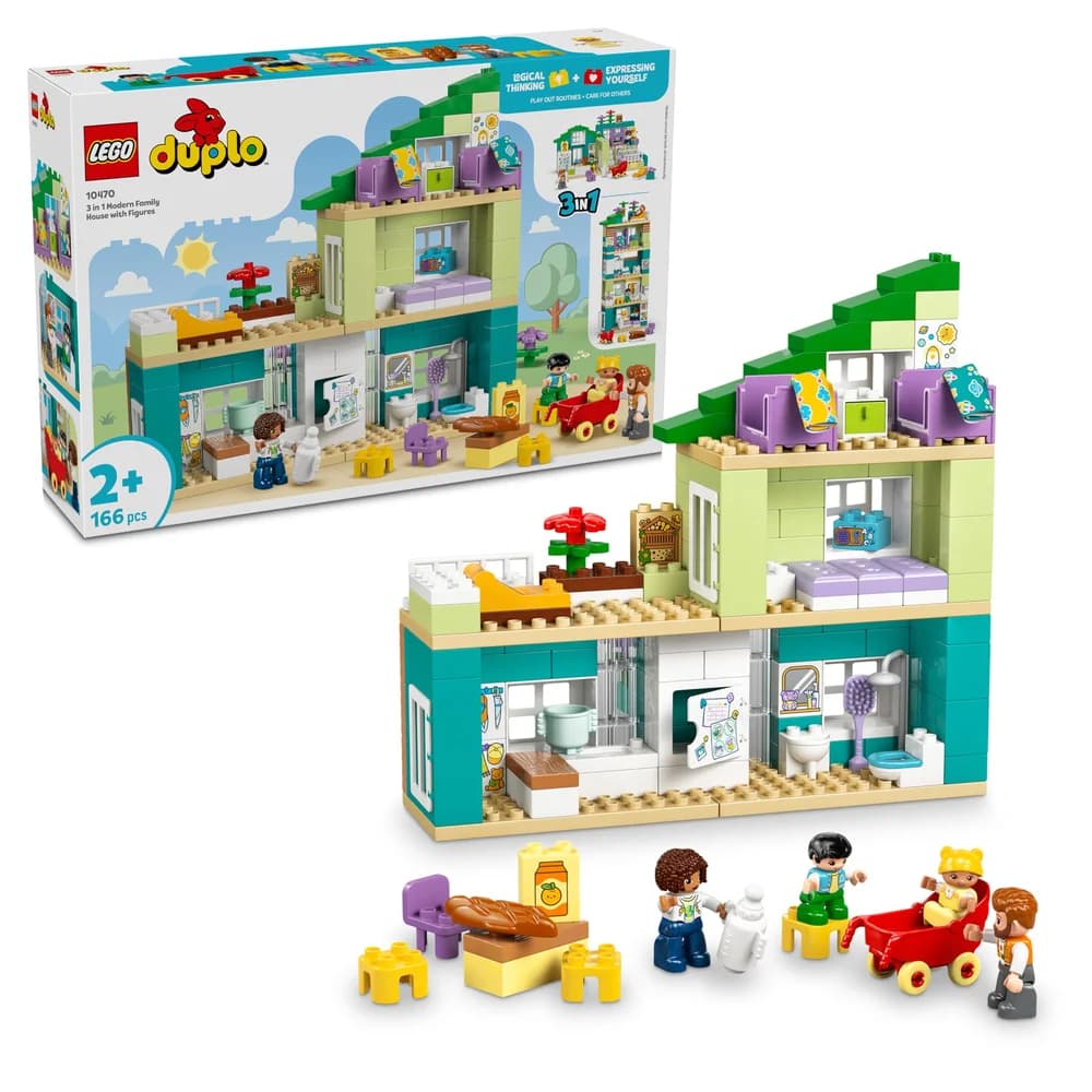 LEGO Modernes Familienhaus mit Figuren – 3-in-1-Set