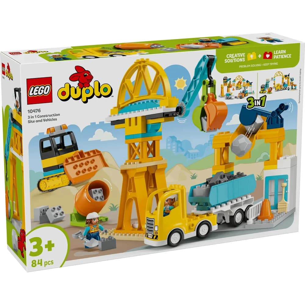 Baustelle mit Baufahrzeugen – 3-in-1-Set - 10476
