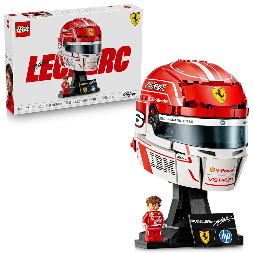 F1 Ausstellungsserie: F1 Helme - Rot/Weiß