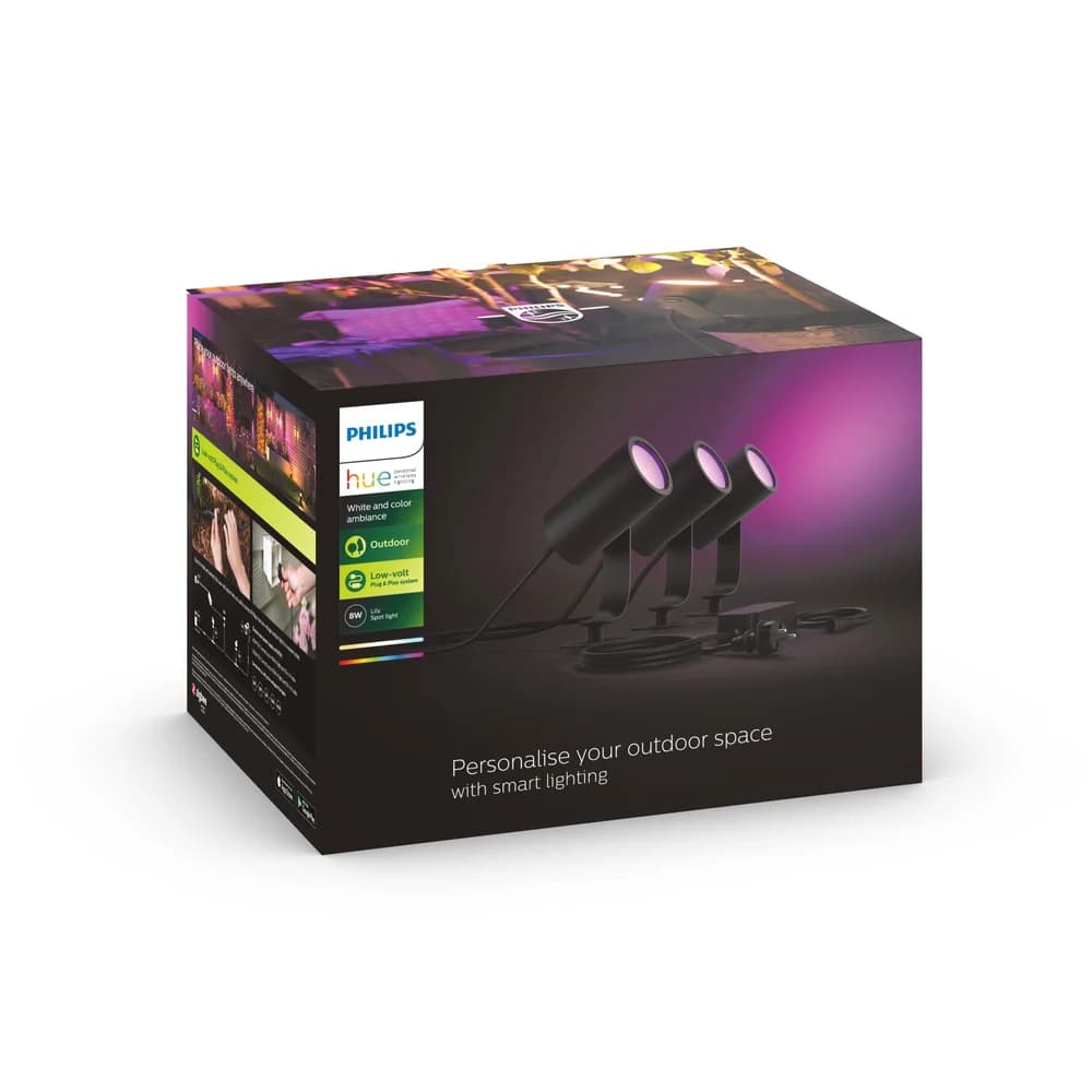 Philips Hue Lily 3-er Pack black