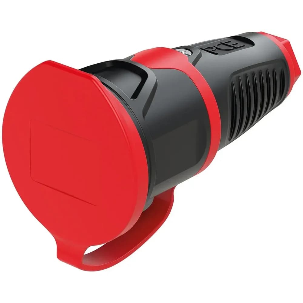 Schutzkontaktkupplung Vollgummi IP54 + Deckelband